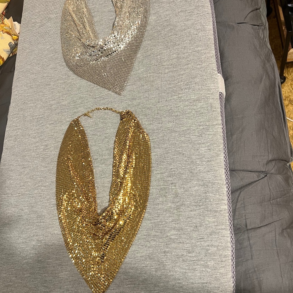 2 - Whiting & Davis Mesh Mate Necklaces - Picture 1 of 16